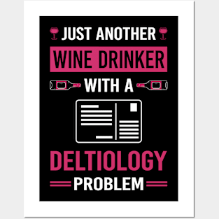 Wine Drinker Deltiology Postcard Postcards Posters and Art